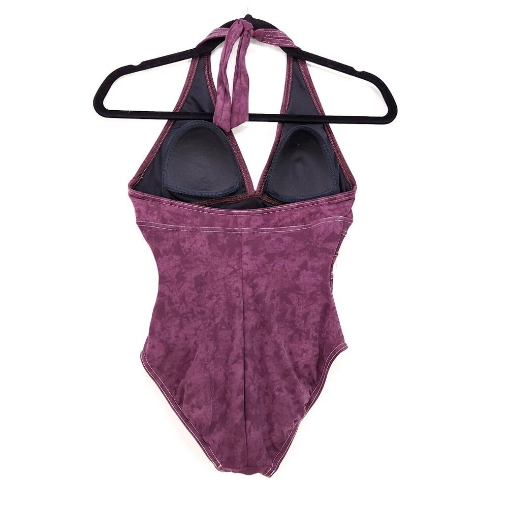 Magicsuit One Piece Swimsuit Size 6 Halter Top Padded Bathing Suit Purple USA - Picture 2 of 15